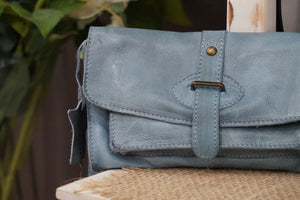 'Amelia' - Soft Leather Wallet/Clutch with Two Way Straps