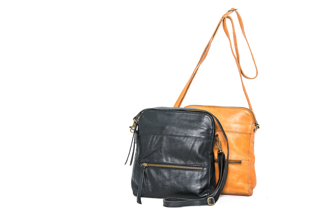 'Tamar' - Soft Leather Sling / Cross Body Bag