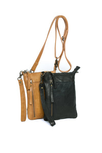 'Frances' - Small Leather Cross Body Bag / Clutch